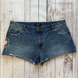 Ed Hardy Blue Denim Jean Shorts 32
